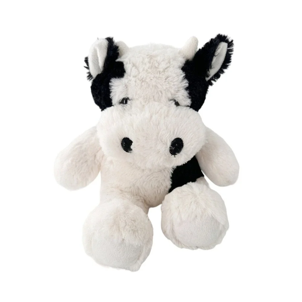 BJ Toy Co Plush Black & White Cow Stuffed Animal 12